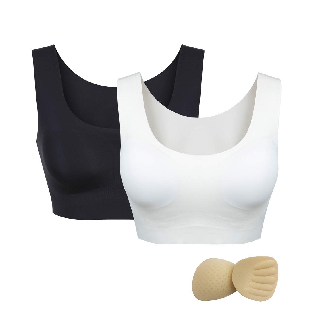 Yoga Bra Daily Seamless Ultra Breathable Bra Camisole Sleep Zero Feel Underwear