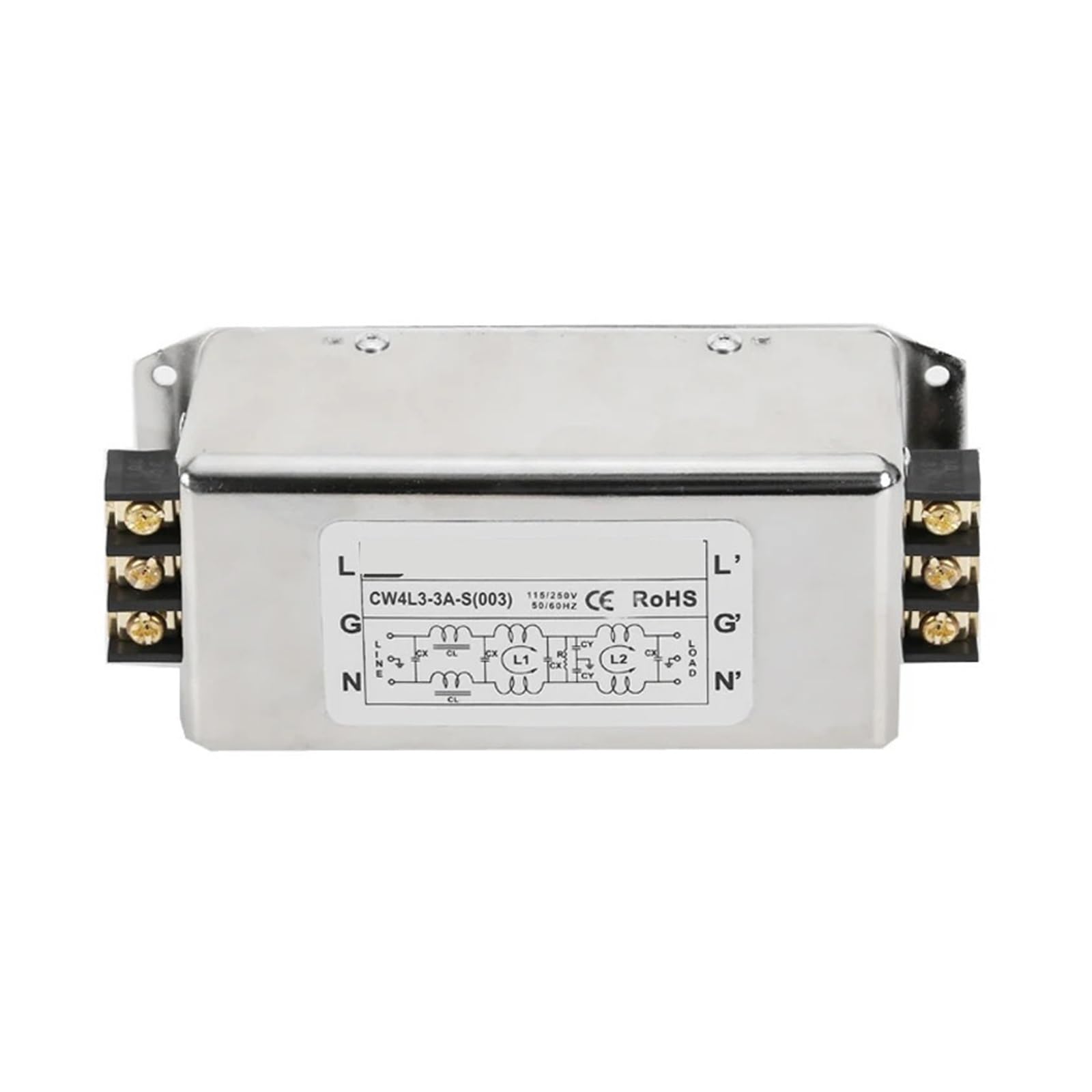 MBPAIHOP Single-phase three-stage CW4L3-30A-S (003) power filter, rail type CW4L3-30A-R(CW4L3-20A-S (003))