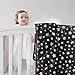 Baby Blanket for Boys and Girls, Soft Cozy Toddler Comforter Quilted with Black Star Print, Ultra Soft and Comfortable Down Alternative Crib Comforter, 39x47 Inches