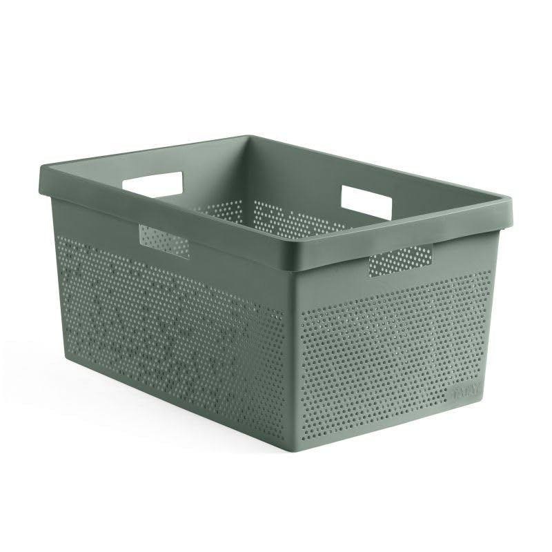 Panier à linge TATAY Bohol vert de 40L en polypro sans BPA pour salle de bain