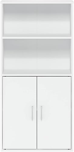 Miniatura 213 de Furinno Jaya Simple Home Estantería ajustable de 3 niveles, blanco Blanco,Negro -,Pino ámbar,Nuez Columbia,Espresso,Roble Frech