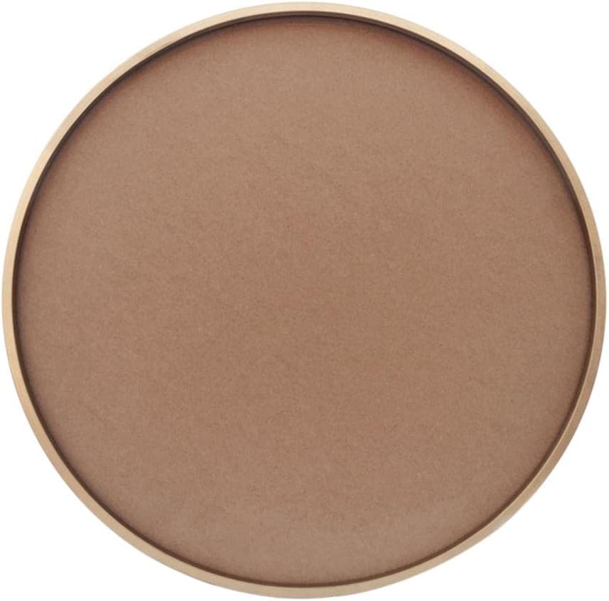 Round Wooden Picture Frame-Traditional Chinese Canvas Art Frame for DIY Wall Hanging, Creative Gift for Home Decor-Beautiful Round Wood Photo Holder