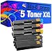 Produktbild Tito-Express PlatinumSerie 5 Laser-Toner XXL kompatibel mit Kyocera TK-580 ECOSYS P6021 CDN FS-C5150 DN | Black je 5.000 Seiten