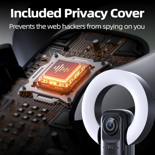 Combess 4K Webcam with Light thumbnail 7