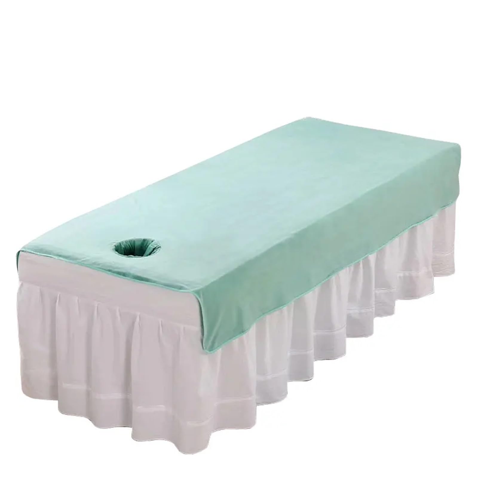 Sabanas Camilla Masaje Sábanas de cama de salón de belleza de terciopelo grueso, forro polar de Coral liso, cubierta de mesa de masaje de SPA, colcha, sábanas suaves de salón(Light Grey,120x190 with h