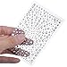 eBoot 650 Pieces Self Adhesive Bling Rhinestone Stickers (Clear)