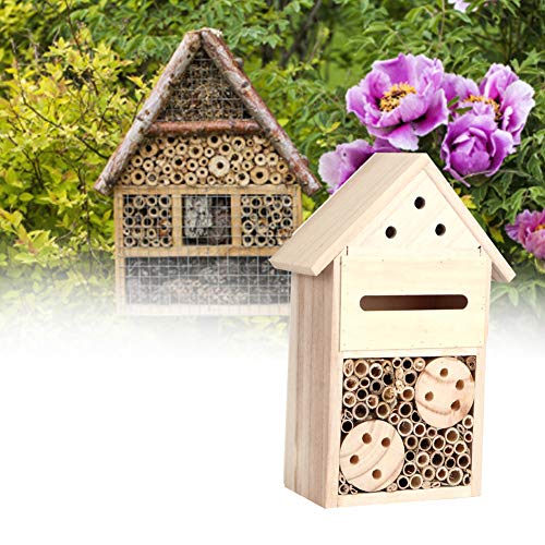【Garden Health】 - Attracendo insetti benefici, la nostra casa di api da insetti svolge ruolo significativo nell'incoraggiare questi impollinatori essenziali ad abitare e costruire nidi nel tuo giardino. Questo non promuove la biodiversità, ma aiuta anche a migliorare la salute ecologica del tuo giardino. Con una popolazione fiorente di insetti utili, le tue piante trarranno grande beneficio, portando a ecosistema da giardino più sano.