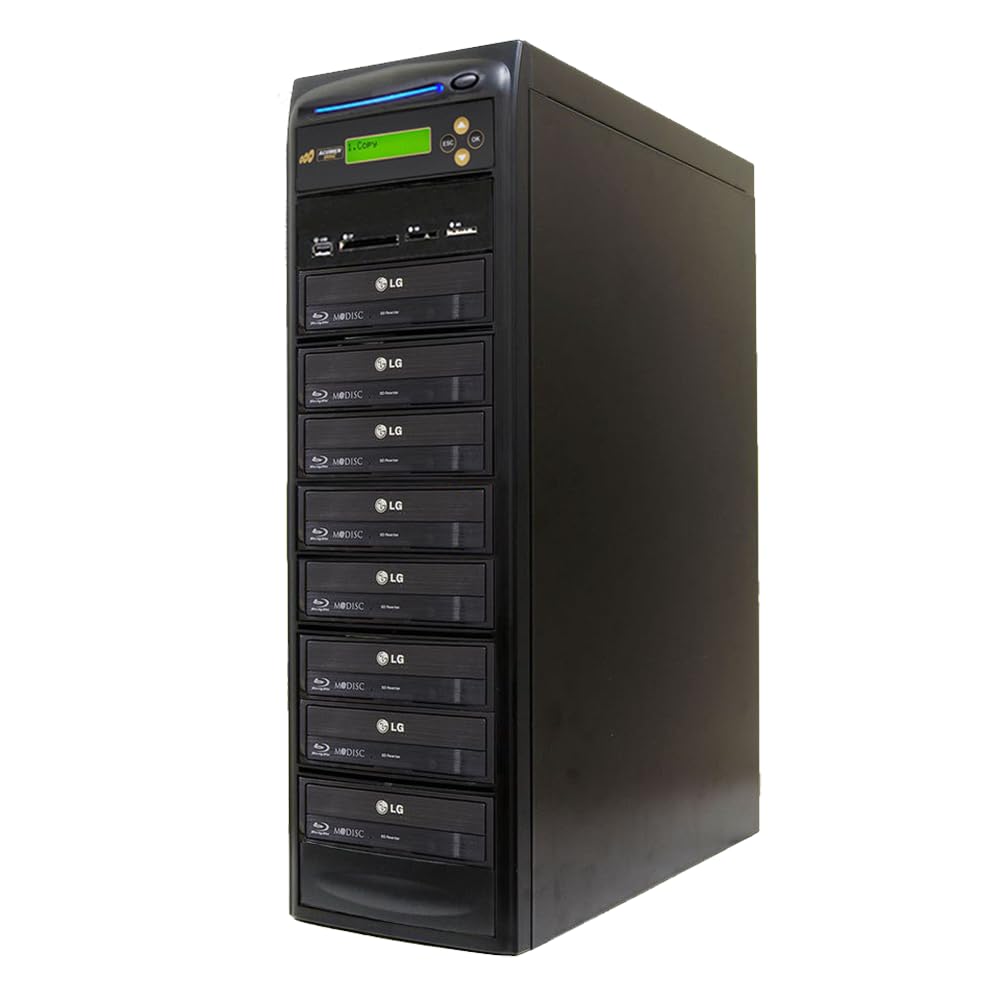 1 to 7 Multimedia Backup Duplicator - Flash/Disc to Blu-Ray AD07-MMBD