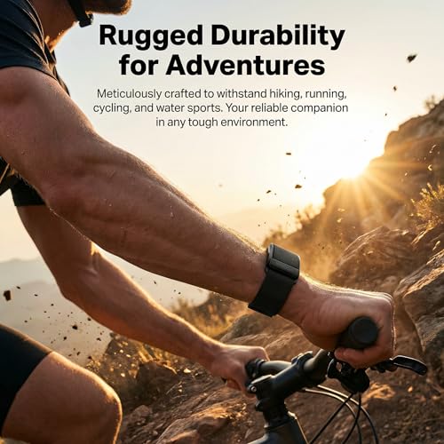Image of Nylon Sport Band Compatible with Whoop 5.0 Bands One /Peak Breathable Nylon Adjustable Replacement bands for Whoop Band 5.0 - Not Compatible with Gen 4 Black