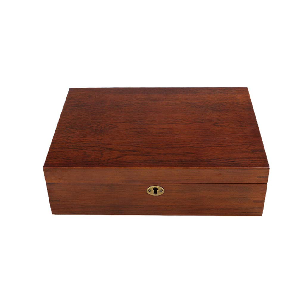 MUSUMI Caja organizadora de almacenamiento de joyas de lujo con tapa de Cristal para 10 relojes, caja organizadora con 10 almohadas de almacenamiento extraíbles para Hombres y Mujeres