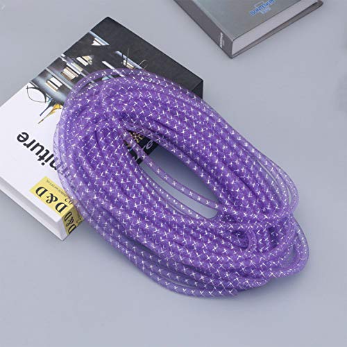 2 Pacotes Tubos De Malha Para Fazer Grinaldas Tubo Trançado Corda De Colar Cordão De Rede Fio De Pol