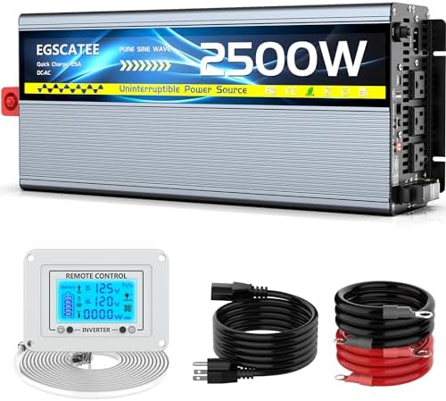 2500W Sump Pump Battery Backup System, Safe Back Up System for Em...