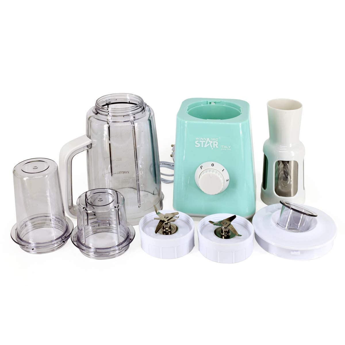 REPLEX Electric 3-in-1 Food Processor Multi-function Mixer System, 300 W High Speed ​​Smoothie Blender/Chopper/Grinder/Fruit and Vegetable Juicer with 3 Unbreakable Jars-image-36
