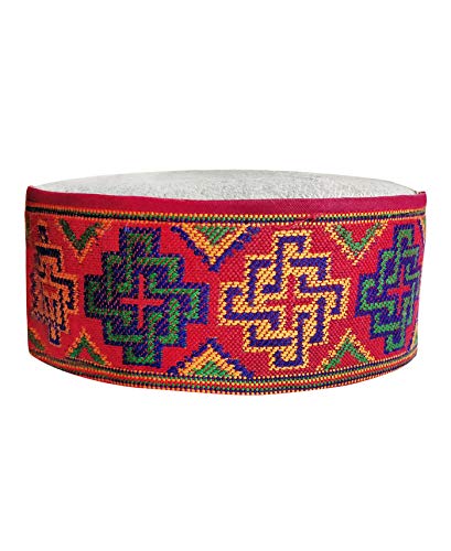 Image of Vastraa Fusion Himachali Topi for Men | Nepali Headwear | Traditional Kullu Cap | Pahadi Topi | Kashmiri Hat | Wool Handcrafted Ethnic Wear
