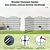 No Dig Garden Fence Panels, Dog Fence Outdoor for Yard, 10 Panels with Gate