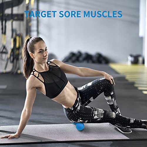 Image of 5BILLION Peanut Massage Ball - Double Lacrosse Massage Ball & Mobility Ball for Physical Therapy - Deep Tissue Massage Tool for Myofascial Release, Muscle Relaxer, Acupoint Massage (Black)