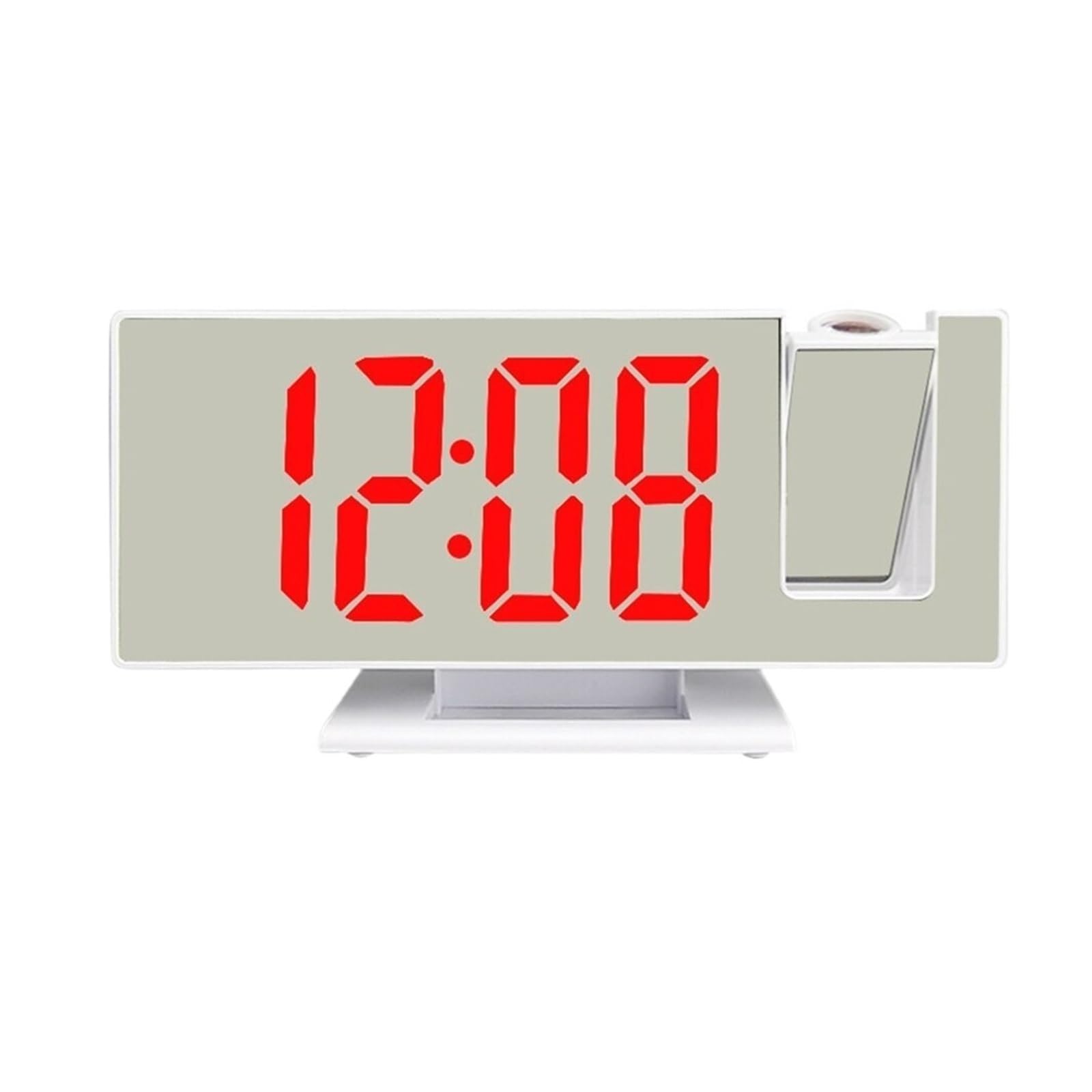 KOESRXNQW LED Digital Alarm Clock Projection Projector Ceiling With Brightness Adjustable Display Backlight For Home Clear Projection(Red)