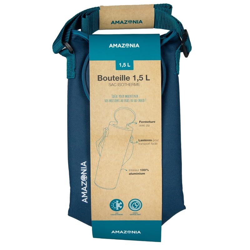 Sac Isotherme Pour Bouteille De 1,5 Litre, Isolation Aluminium, Avec Sangle De Transport, 12cm Hauteur 34 Cm, 2 Coloris Assortis