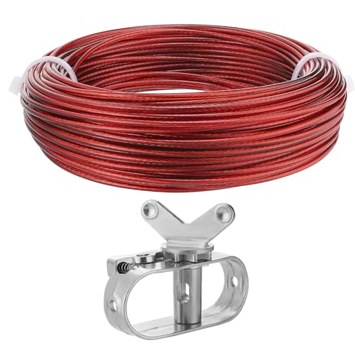 Kit para cubrir piscina con cable y trinquete 164ft miniatura 1