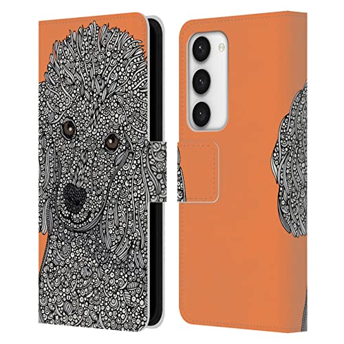 Funda cuero Samsung Galaxy S23 5G Valentina Caniche para paseos y diario