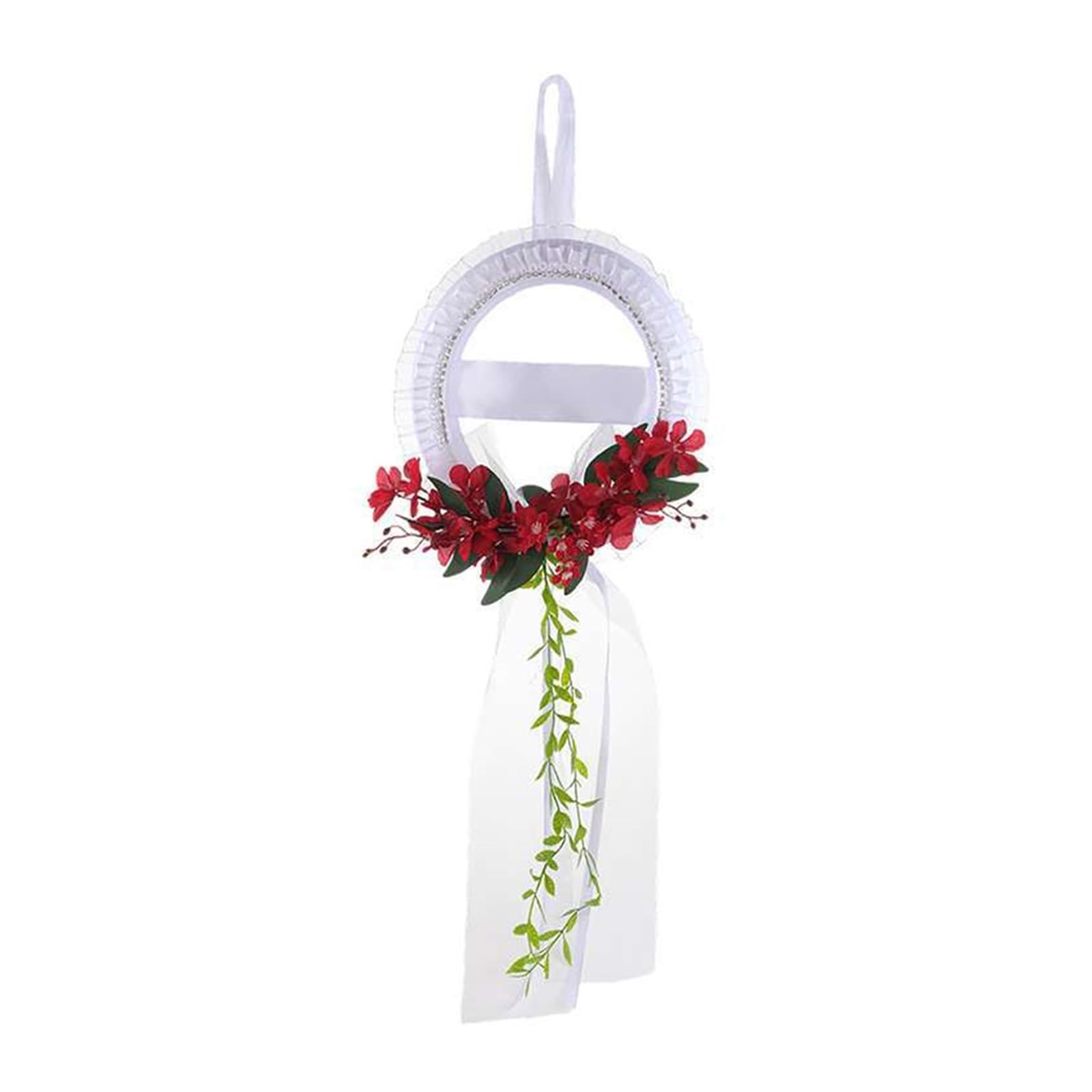 Beautiful Fabric Flower Wreath for Wedding and Home Decoration in European Photo Props Wedding Arches Decoration