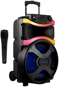 Caixa de Som Amplificada Bluetooth Vibe Sound V12 Power 800W USB com Microfone