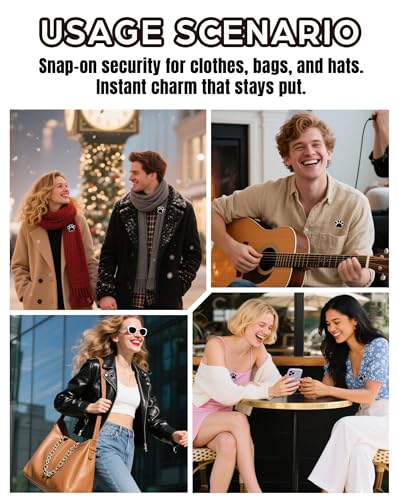 50 Pcs Dog Pins, Tiger Paws - 1" Paw Print Animal Mascot Pin for School Awards, Band, Hats, Backpack, Bags & Clothes3