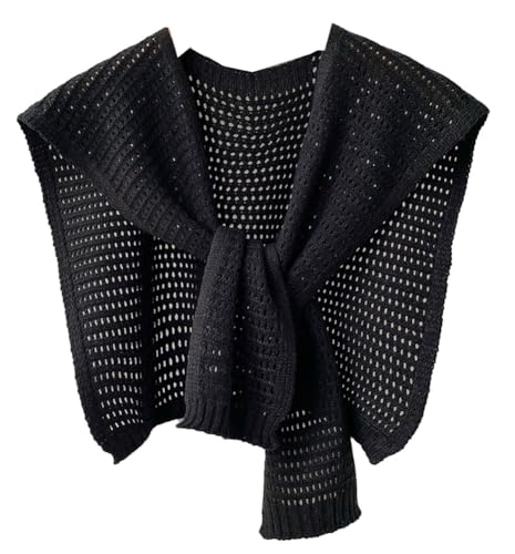 Sweater Shawl Wraps for Women Knitted Knotted Shawls Casual Scarf Cape Shoulder Tops Fashion Wrap for Travel