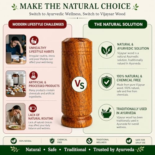 Image of KSP HOME Vijaysar Wooden Glass Tumbler Lab Certified 80 ml Capacity for Diabetes | Ayurvedic Sugar Care Glass with Bija Wood Herbal Cup for Sugar Balance
