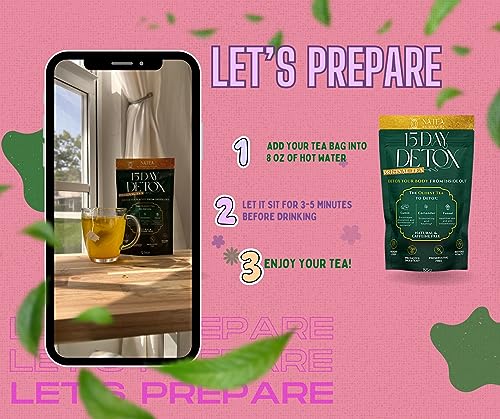 Dharma Nutrition Detox Tea 15 Day Natural Cleanse - Organic, Digestive Tea, CCF Tea, Supports Metabolism, Helps Bloating, Improves Skin & Hair, Decaf Tea, Natural Herbs, All Natural - Image 5