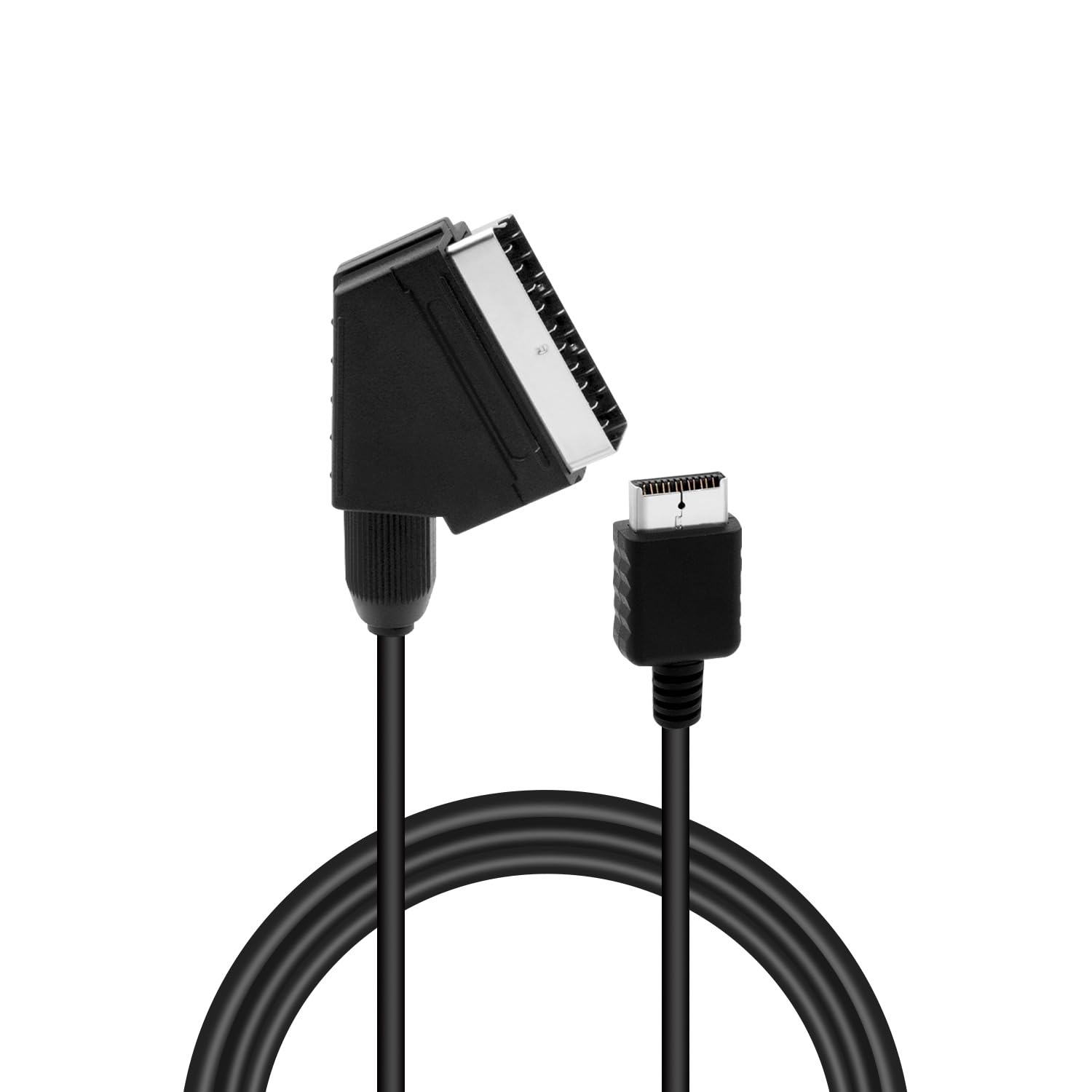 Mcbazel Câble SCART RGB AV Premium pour consoles PS1/PS2/PS3 PAL 180 cm, câble de conversion de signal vidéo de haute qualité - Non compatible avec les systèmes HDMI ou NTSC