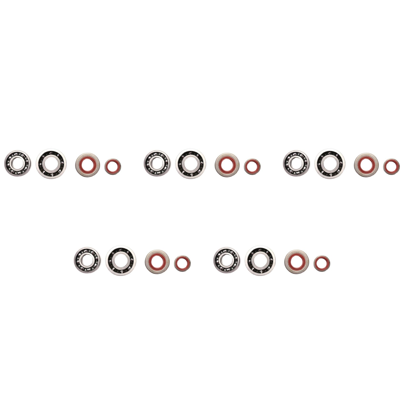 Jnchdghwa Silver 10X Crankshaft Crank Bearing Oil Seals Kit For Ms660 066 Replace 9640 003 1850, 9640 003 1560