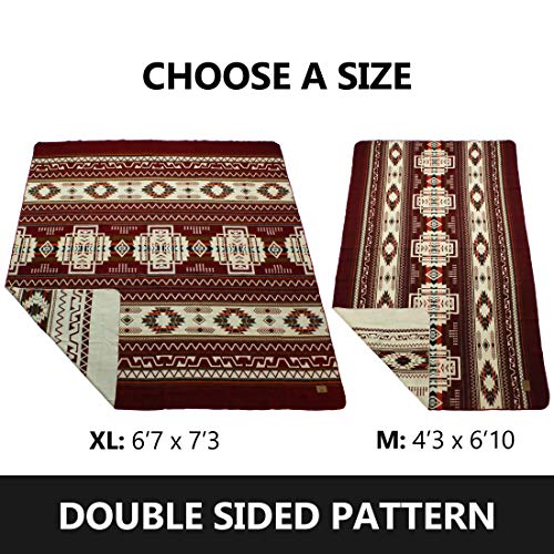 Inca Aztec Throw Blanket | Southwest Indian Navajo Boho Style | Native Woven Western Cover For Camping, Bedding, Couch & Office | Faux Alpaca, Lightweight, Hypoallergenic & Warm Camp Vanlife Blanket… #TOP1