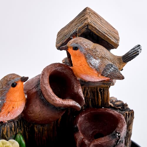 Image of Home Centre Corsica Alpine Polyresin Mini Birds Water Fountain - 14x19.5cm
