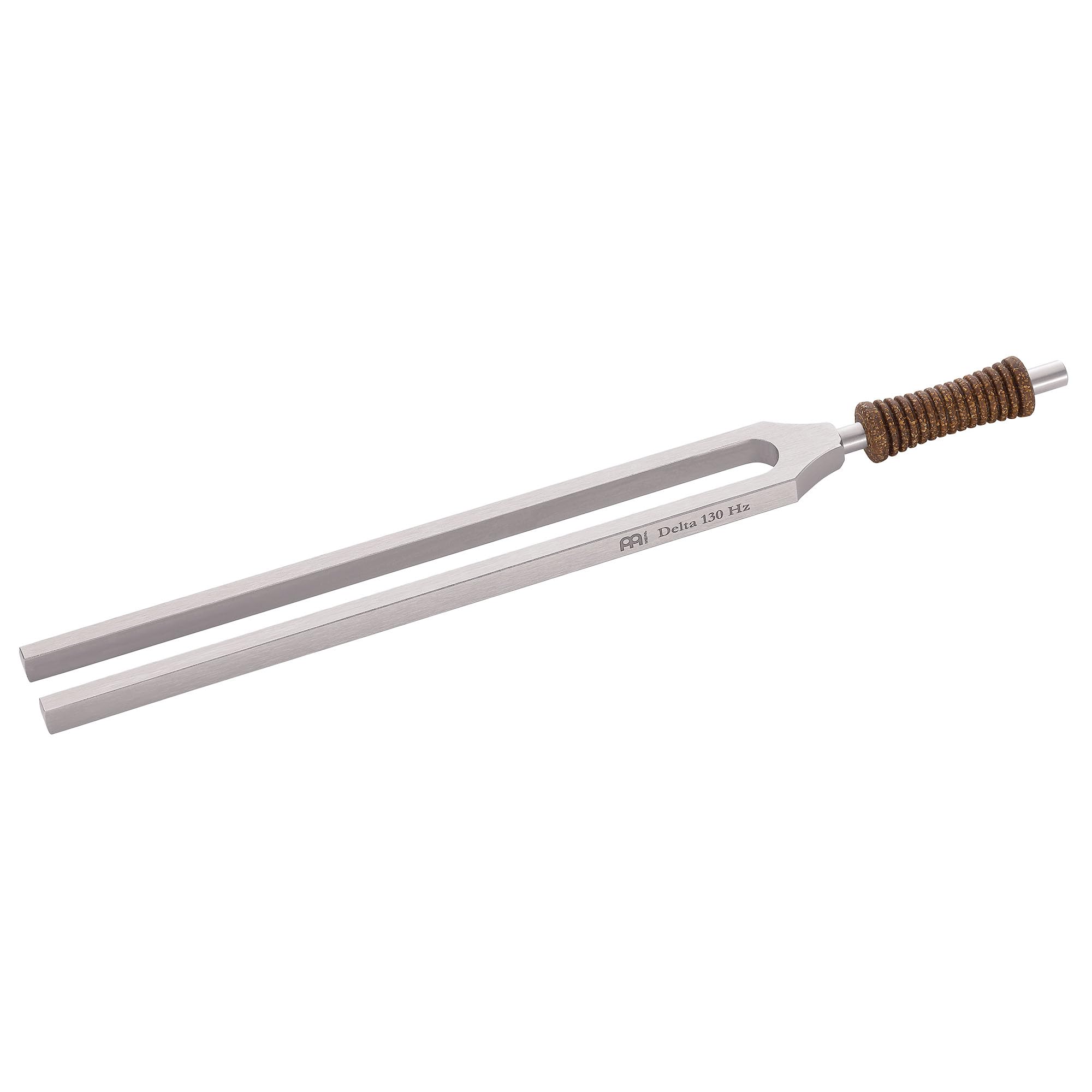 Sonic Energy Therapie Stimmgabel Set Delta + Ständer (TTF-DELTA-SET) | 2-teilig, binauraler Effekt (2 Hz), inkl. Hülle und Holzhalter, vernickelter Stahl, Korkgriff