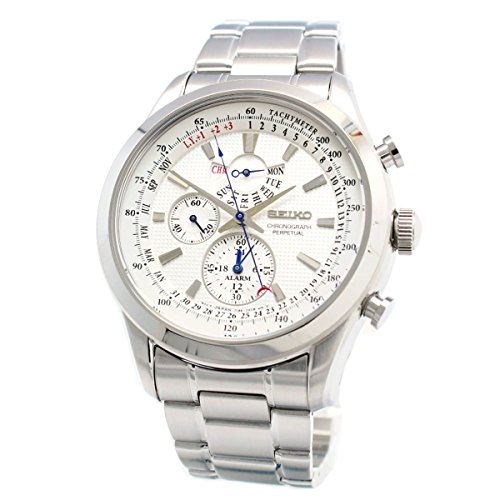 Seiko �Z�C�R�[ Chronograph Perpetual Seiko �z���C�g �����Y �r�W�l�X �N�H�[�c �C�O�o�� SPC123P1