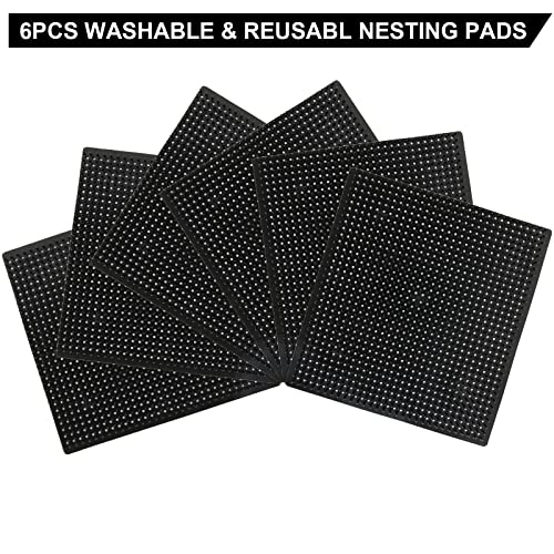 Acrux7 Waschbare Nistkasten-Pads, wiederverwendbare Hühner-Nistunterlagen zum Eierlegen, 31,5 x 29,8 cm, Nistunterlagen… – Bild 6