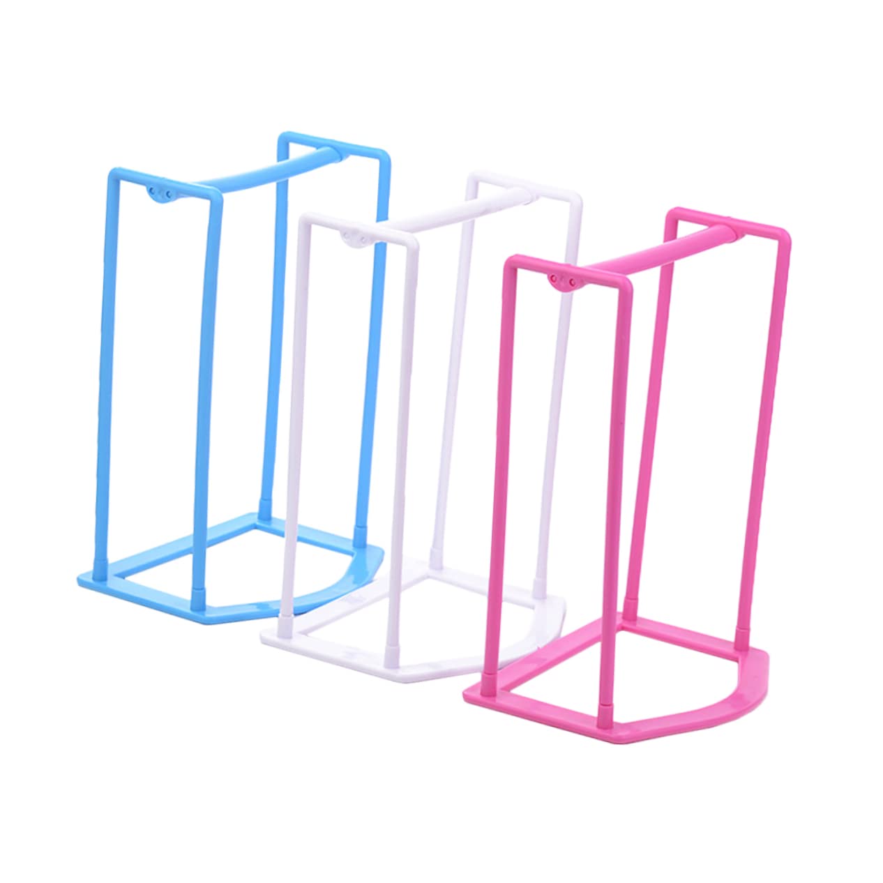 Porte-manteaux en plastique lot de 3 cintres design stable pour le rangement intérieur