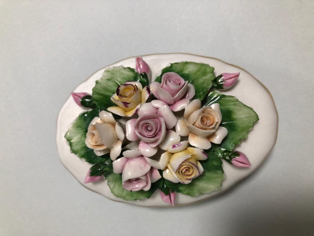 カポディモンテ　イタリア　陶花　オブジェ 楽天市場】陶花 置物 陶器 花 イタリア オーナメント クラシック