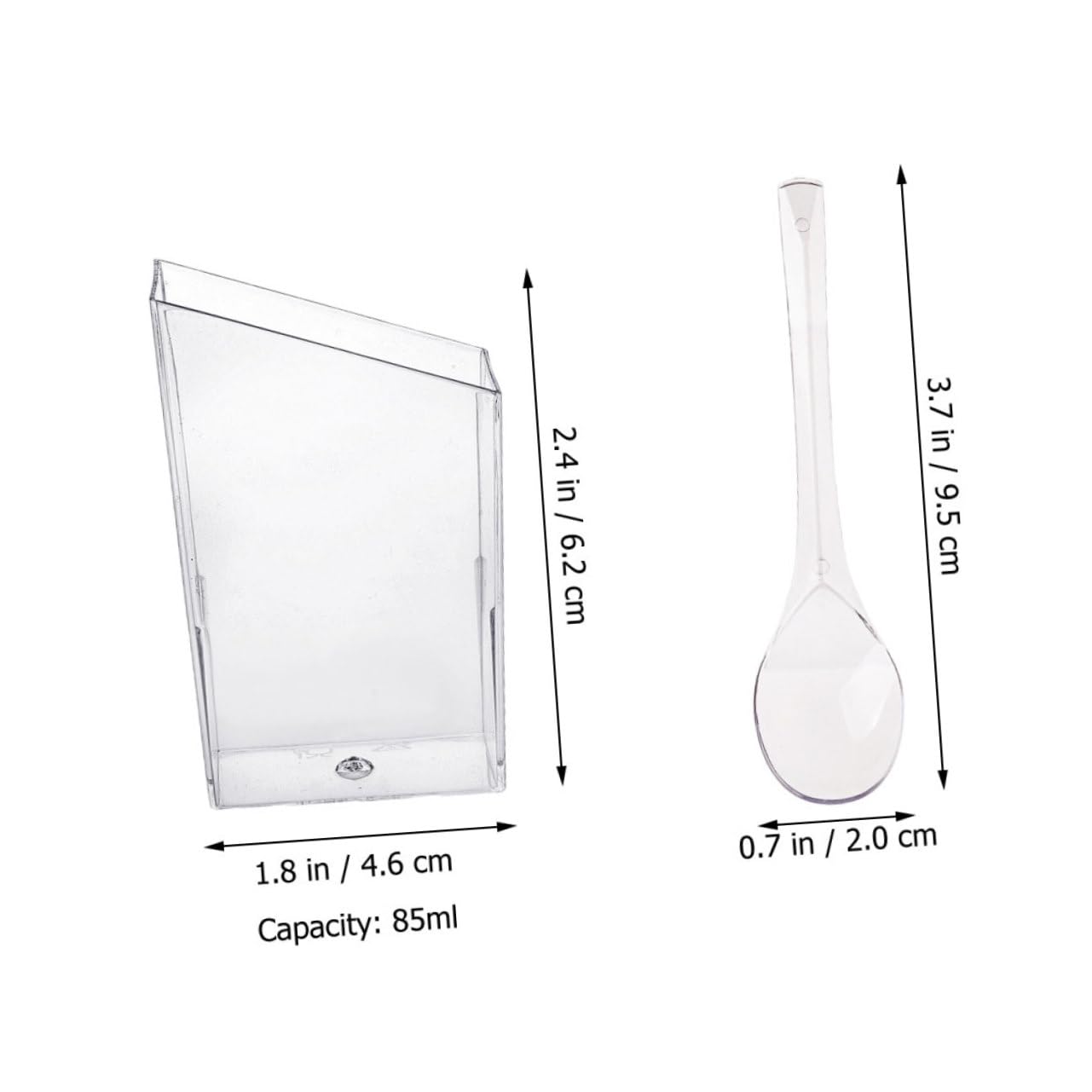 HOLIDYOYO 1 Set Dessert Cup Party Tiramisu Cup Mini Spoon Mini Dessert Trifle Bowl Replaceable Tiramisu Cup Ice Cream Cup Mousse Cup Dessert Mini Cup Delicate Pudding Cup Transparent