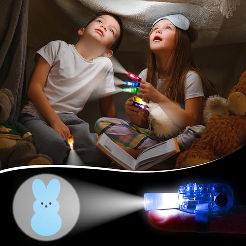 Haooryx 36 Pcs Easter Bunny LED Finger Lights for Party Favors