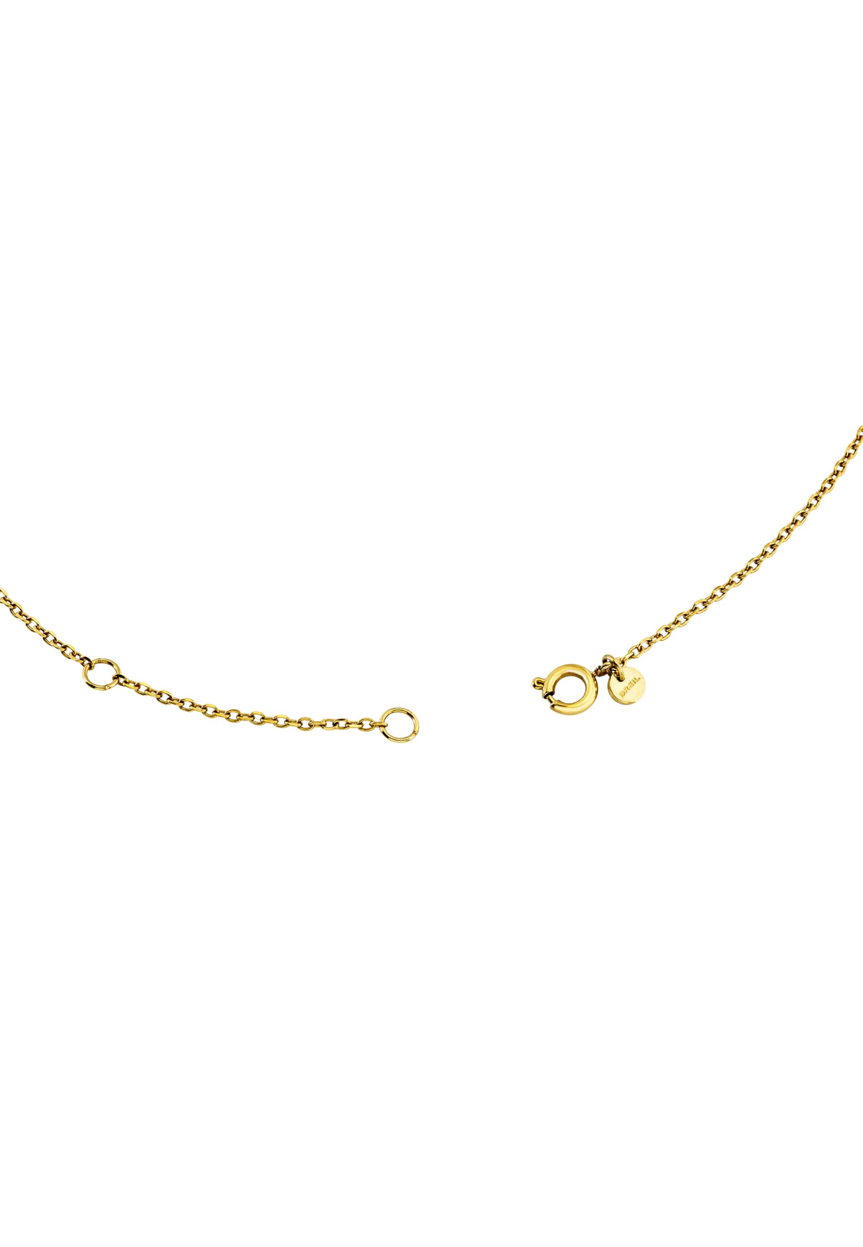 Breil, Collezione Candy, Collana Donna in Acciaio Lucido Effetto Specchio e Pietra a Forma di Cuore, Chiusura Regolabile, Collana con Cuore da 45 Cm