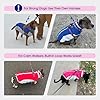 FUAMEY Dog Coat for Small Dogs,Waterproof Dog Winter Jacket with Harness Built in Puppy Cold Weather Coats Reflective Pet Vest with Zipper Warm Fleece Dogs Snowsuit Windproof Dark Blue S #2