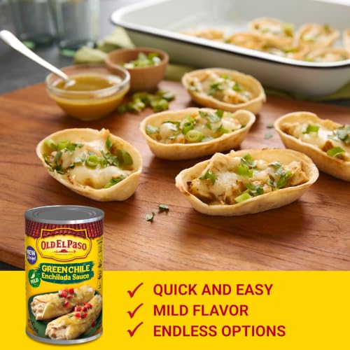 Image of Old El Paso Mild Green Chile Enchilada Sauce, Meal Prep, 10 oz
