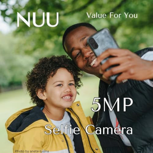 NUU A23Plus Basic Cell Phone for AT&T, T-Mobile, Cricket, Mint Mobile, Metro 64GB/3GB Real RAM + Earbuds A White with Active Noise Cancelation (ANC)