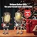 Xmpmrb Vintage Microphone Guitar Robot Lamp, Music Gifts for Men, Cool Gifts for Music Lovers, Vintage Light Home Decor Nightstand Desk Lamp for Bedroom, Music Studio (Black)