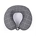 Produktbild U- Förmiges Kissen Memory Foam Business Travel Kissen Flugzeug Nackenkissen Auto Nackenkissen Business U- Förmiges   F02 Business Grid - Grau