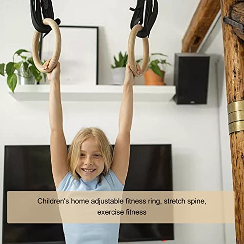 Anillas Gimnasia de Madera con Cintas Ajustables 28mm miniatura 4