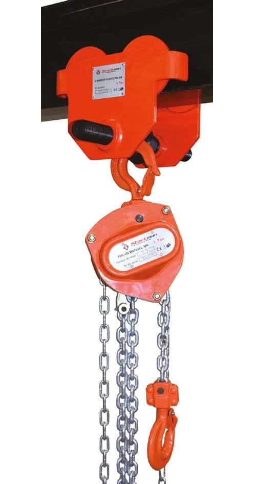 Chariot Porte palan Manuel Mise en Place Rapide 500kg 55-220mm PT05-A Stockman