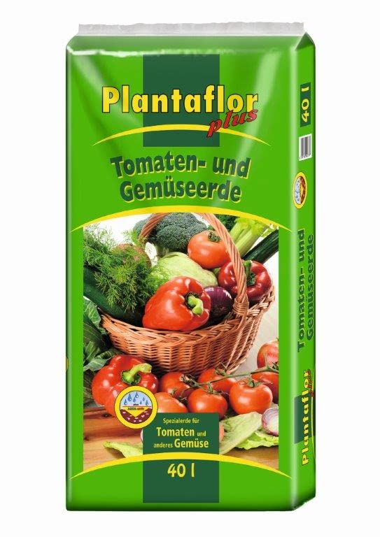 Plantaflor Plus Tomatenerde Gemüseerde Gewächshaus Erde 40 Liter (1x 40 Liter)